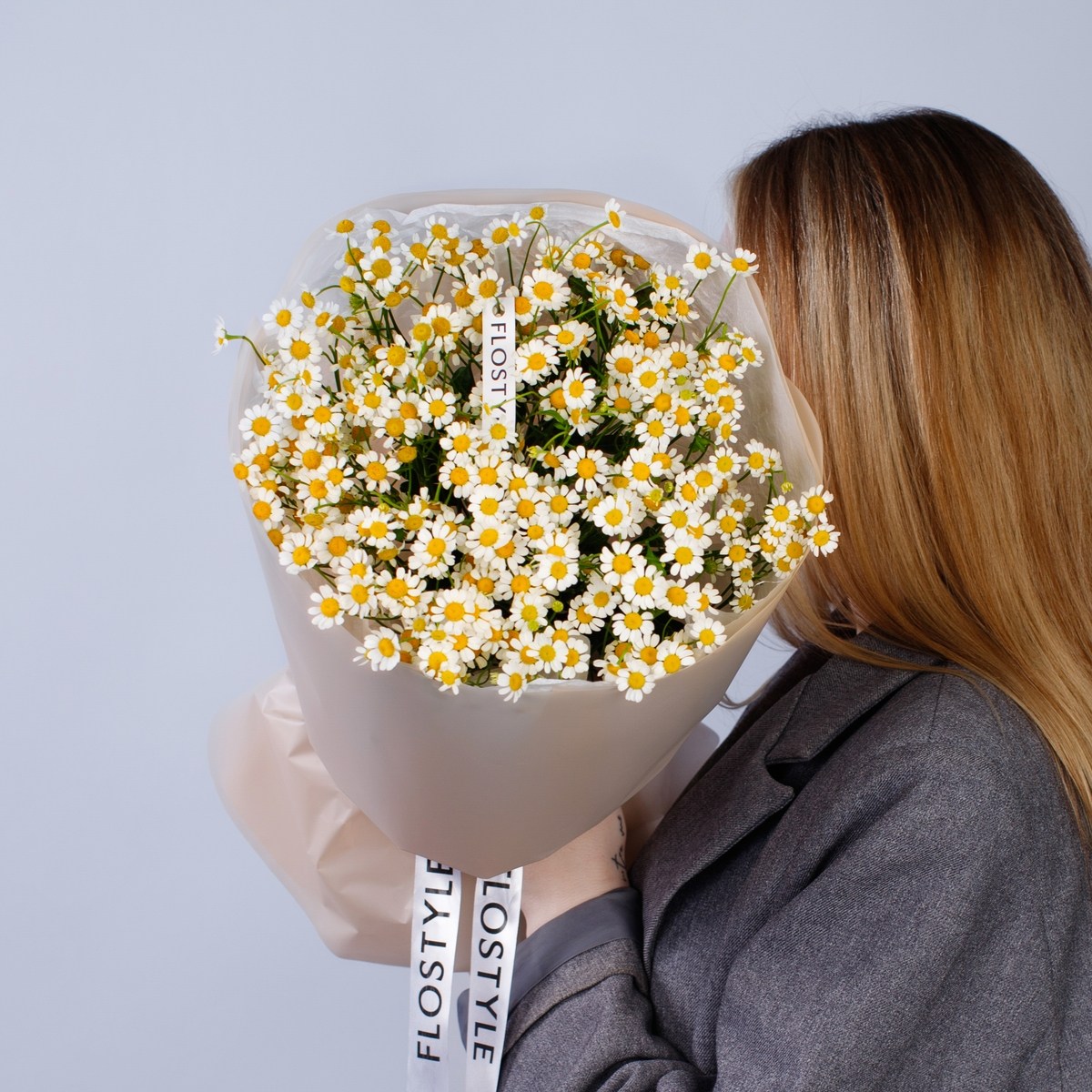 Букет с ромашками 